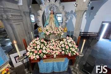 La Inmaculada Concepción, lista para la procesión de este miércoles en Jinámar/Francisco Javier Santana.